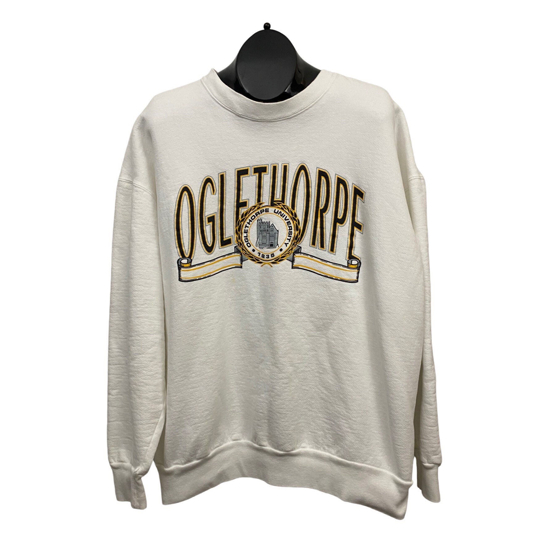 1990s College Sweatshirt 90s Oglethorpe University Print Jansport Sweater Men s XXL Etsy