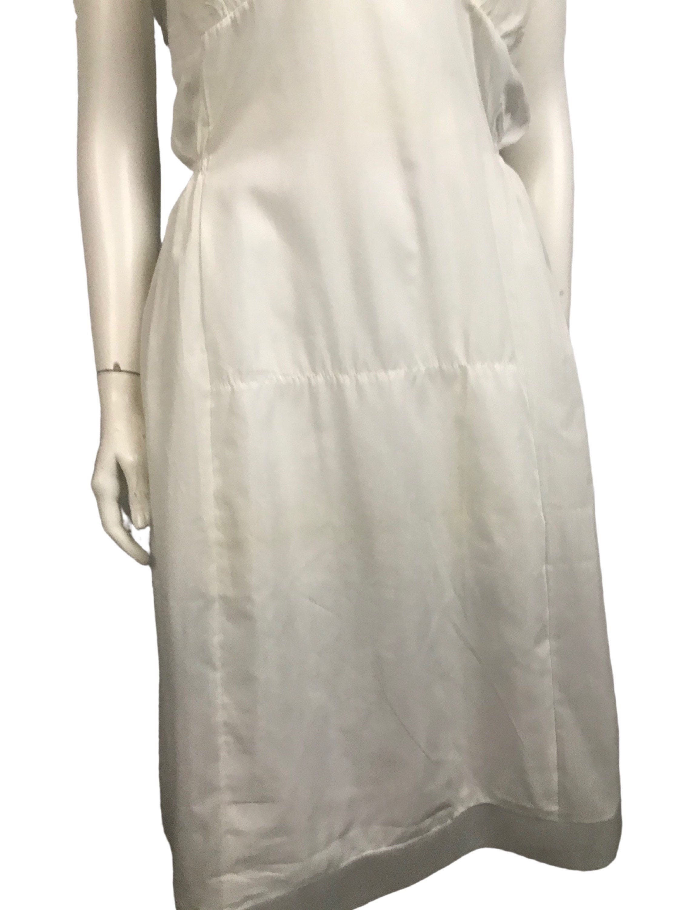 1950s Maternity Full Slip / NOS White Sleeveless Lingerie Slip Etsy