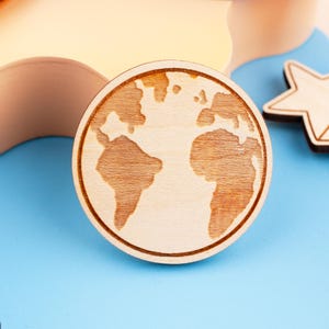 Earth Wall Hook, Space Theme Self Adhesive Wall Hook, Planet Kids Hook, Print Hanger, Poster Hanger, Nursery Decor