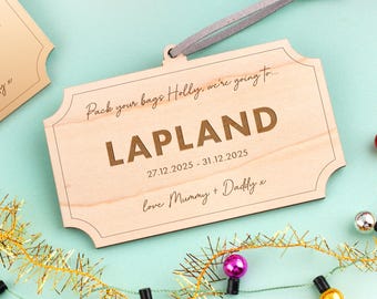 Personalised Surprise Holiday Keepsake Memory Christmas Decoration