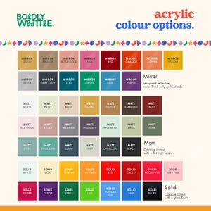 a color scheme for acrylic colors