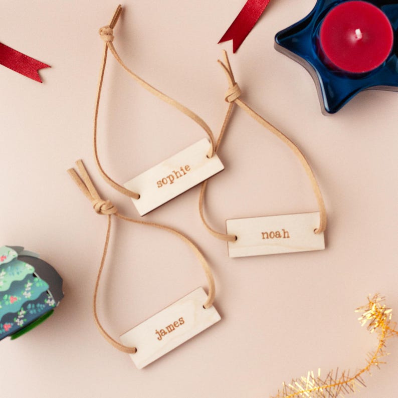 Personalised Name Place Setting, Wedding Table Setting, Napkin Ring