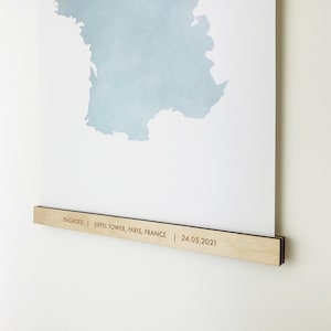 A1 A2 A3 A4 8x10 Engraved Poster Hanger, Print Hanger, Poster Frame, Magnetic Print Frame, Wood Poster Hanger, Wooden Magnetic Poster Hanger