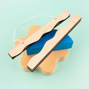 A1 A2 A3 A4 A5 Wave Poster Hanger, Wave Edge Print Hanger, Magnetic Poster Frame, Wood Poster Hanger, Nursery Decor, Nursery Print Frame