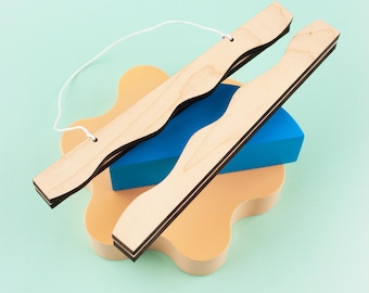 A1 A2 A3 A4 A5 Wave Poster Hanger, Wave Edge Print Hanger, Magnetic Poster Frame, Wood Poster Hanger, Nursery Decor, Nursery Print Frame