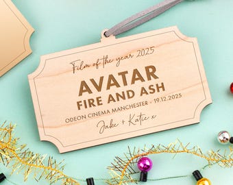 Personalised Film of the Year 2025 Keepsake Christmas Decoration