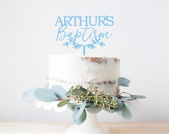 Personalised Baptism Cake Topper Bundle, Name Cake Topper, Cake Charm, Christening Cake Topper, Cake Decor