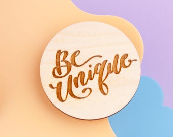Be Unique Wall Hook, Self Adhesive Nursery Wall Hook, Kids Affirmation Wall Hanger,  Nursery Decor, Nursery Furniture, Hooks for Nursery