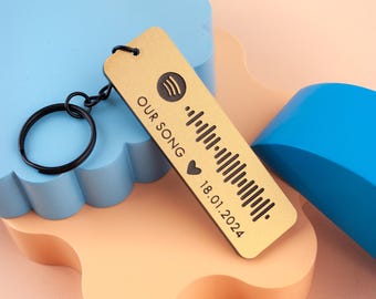 Our Song Spotify Keyring, Valentines Day Gift, Anniversary Gift, Music Lover