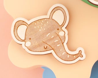 Elephant Animal Wall Hook, Self Adhesive Nursery Wall Hook, Safari Kids Hook, Jungle Hanger, Poster Hanger, Nursery Decor, Hook for Nursery