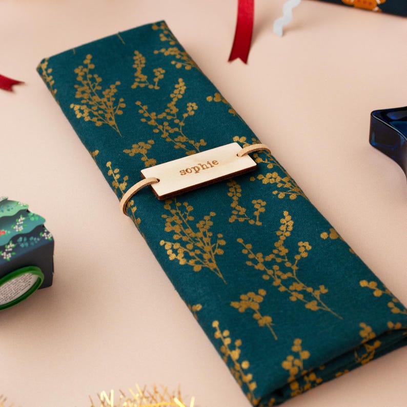 Personalised Name Place Setting, Wedding Table Setting, Napkin Ring