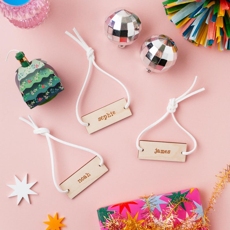 Personalised Name Place Setting, Wedding Table Setting, Napkin Ring