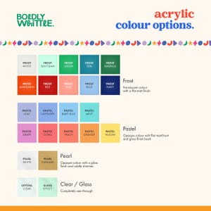 a color scheme for acrylic acrylic options