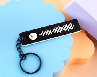 Any Song or Playlist Spotify Keyring, Valentines Day Gift, Anniversary Gift, Music Lover