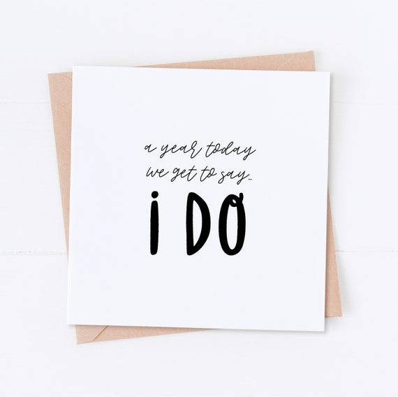 1 Year To The Wedding Wedding Countdown Wedding Card Etsy 1 Year To The Wedding Wedding Countdown Wedding Card Etsy