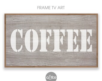 Coffee Bar Stencil Art for Samsung Frame TV (Digital Download)
