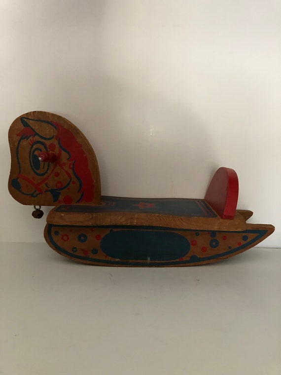 spotty rocking horse