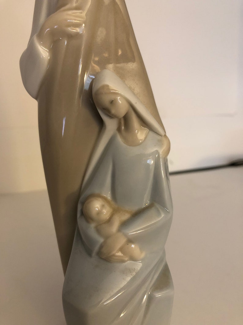 Vintage Lladro Holy Family Figurine Etsy