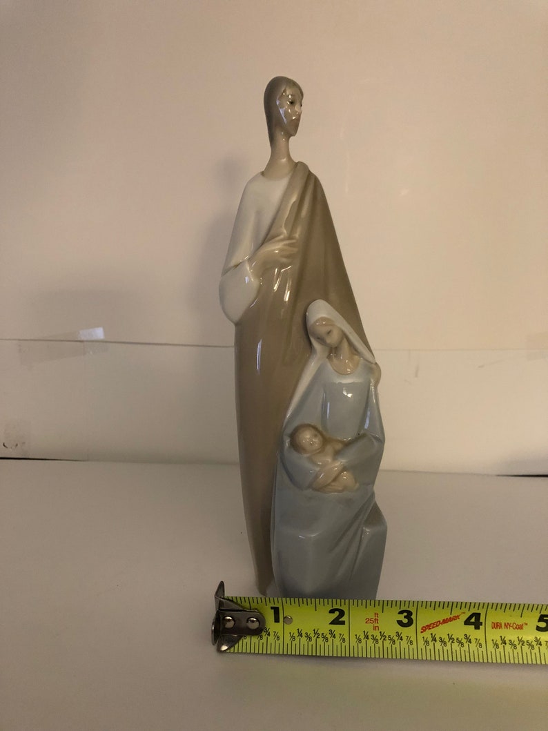 Vintage Lladro Holy Family Figurine Etsy