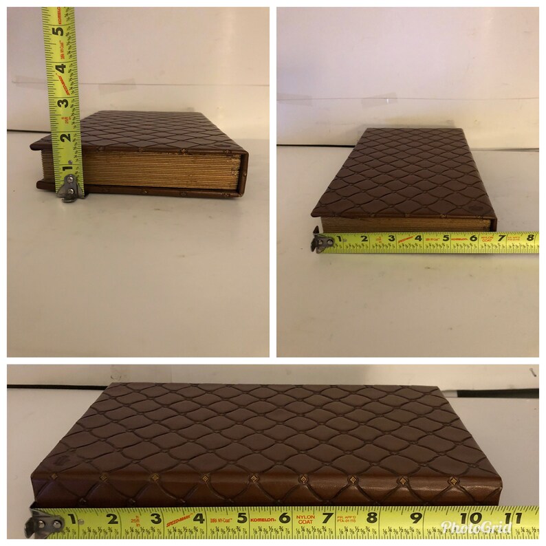 Vintage Quilted Leatherette Trinket Jewelry Box