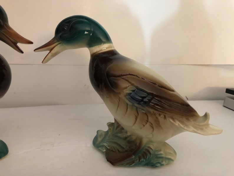 2 Royal Copley Mallard Duck Figurines | Etsy
