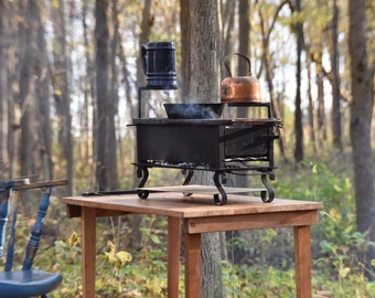 The Grill N Go Collapsible Mini Charcoal Grill Fire Pit Heavy Etsy