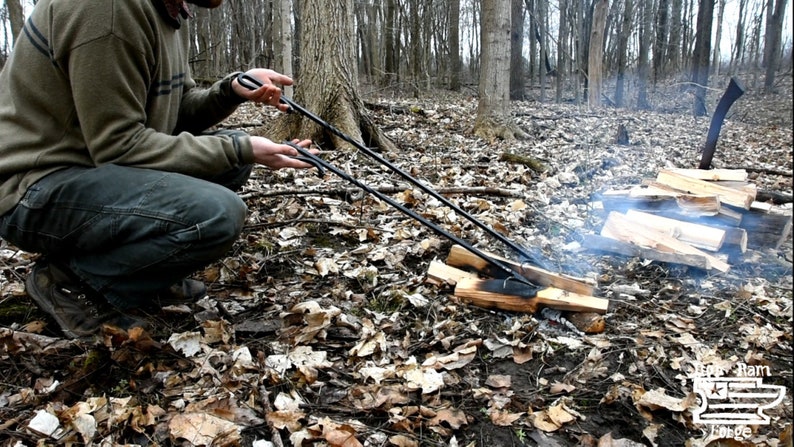 Fire Poker Handforged Fire Poker Wood Stove Camp Fire Etsy