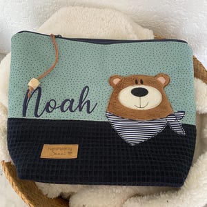 Windeltasche Kulturbeutel personalisiert Kinder Wickeltasche