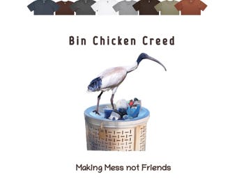Bin Chicken T-Shirt - Digitally Designed Ibis Tee