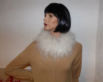 Loop, scarf made from German Gotland sheepskin