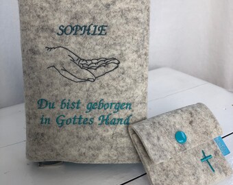 Set Gotteslobhülle und passendes Rosenkranztäschchen