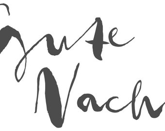 Wandtattoo Gute Nacht Etsy