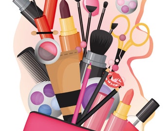 Teen Makeup Bag Etsy
