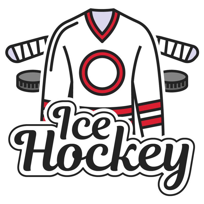 Wall Decal Nursery Ice Hockey Jersey Ice Hockey Lettering Etsy