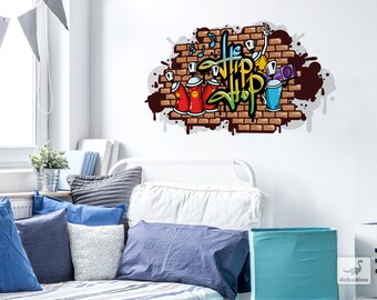 Name Graffiti Schrift HipHop Jugendzimmer Kinderzimmer Wandaufkleber WandTattoo Name Graffiti Schrift HipHop Jugendzimmer Kinderzimmer Wandaufkleber WandTattoo