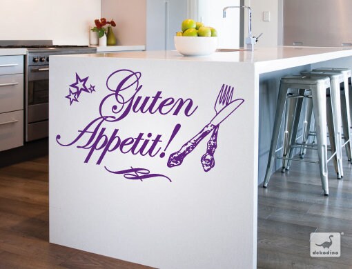 Wall Decal Kitchen Saying Good Appetite Wall Sticker Kitchen | Etsy