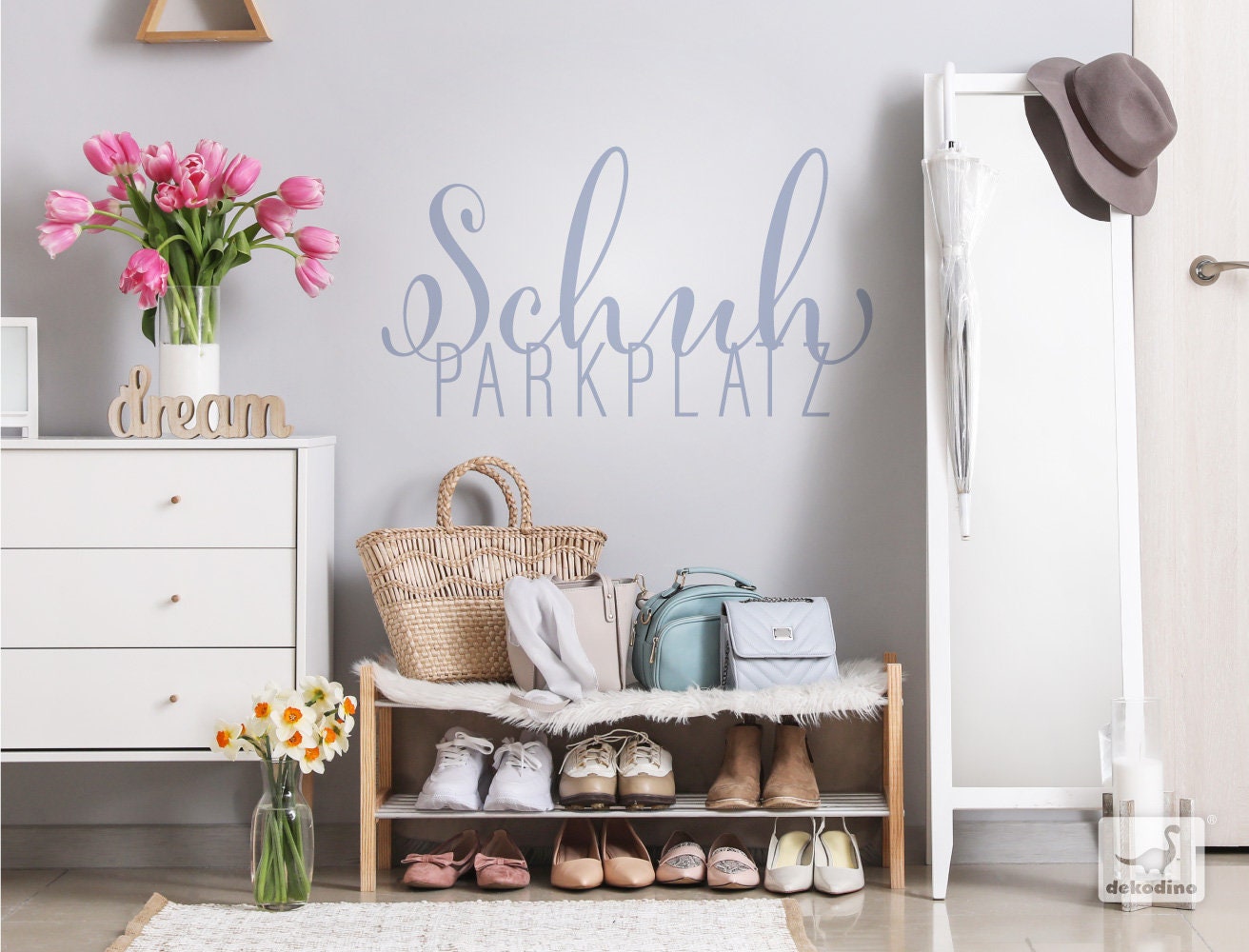 Calcomanía de pared que dice moderno estacionamiento de | Etsy