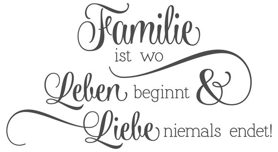 Wall Decal Family Saying Family is Where Life Begins Wall Etsy