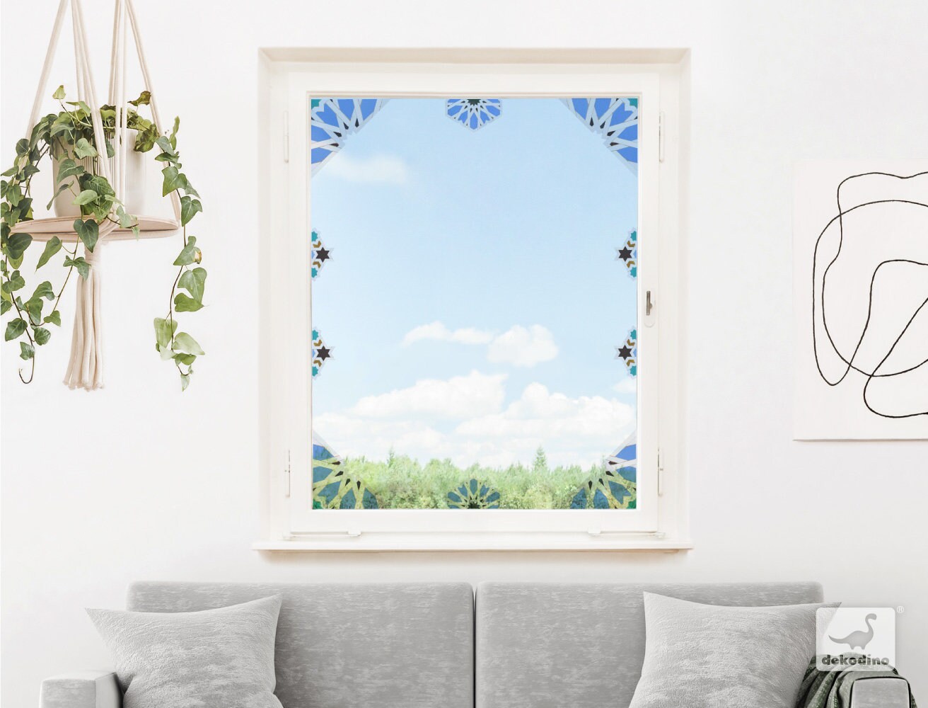 Adhesivo ventana adornos patrón con arte lámina ventanas | Etsy