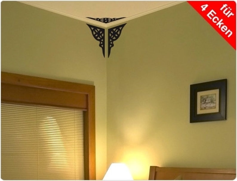 Wall Tattoo Wall Tattoo Wall Ceiling Corner Stucco Etsy