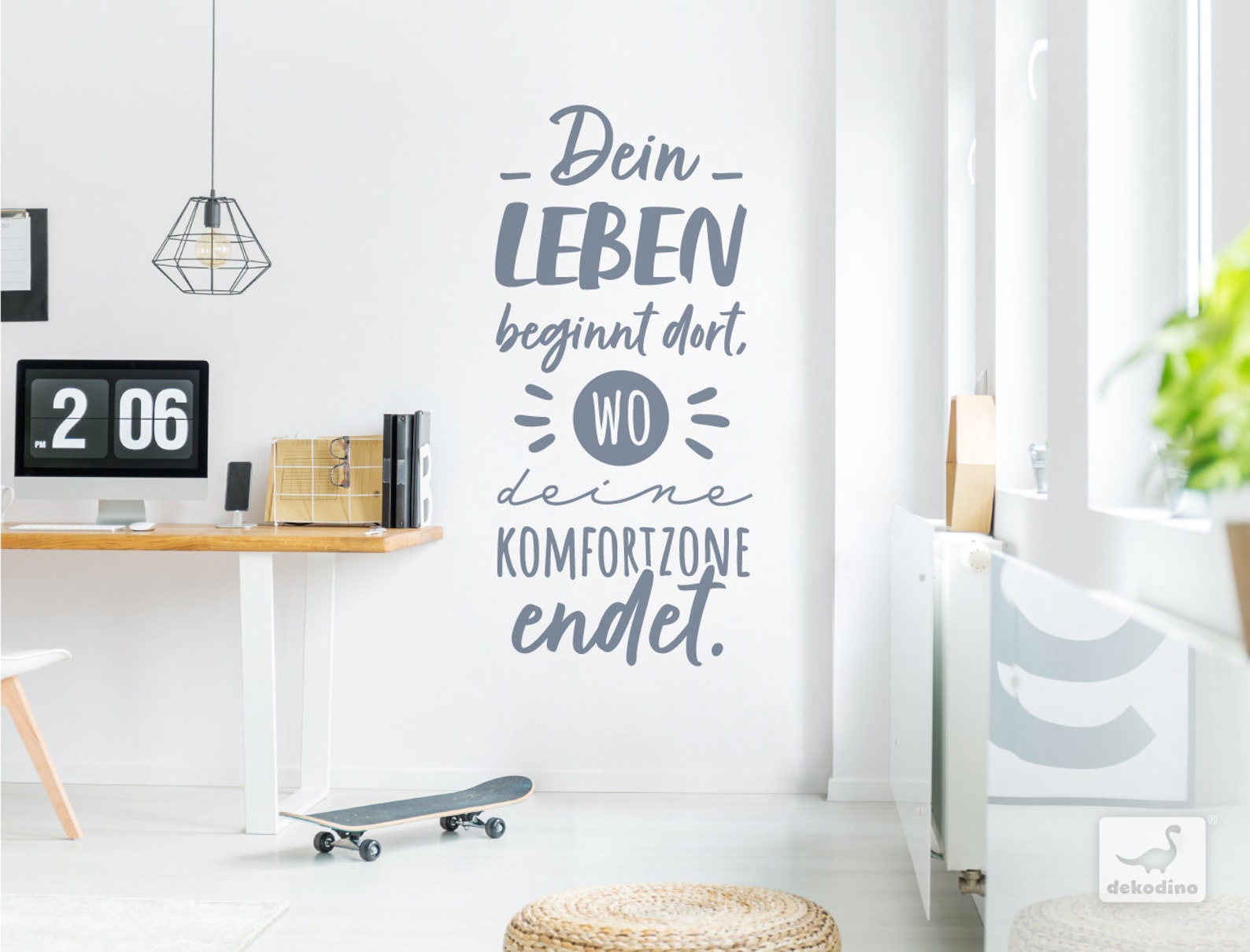 Wandtattoo Sprüche Motivation Dein Leben beginnt dort wo Etsy