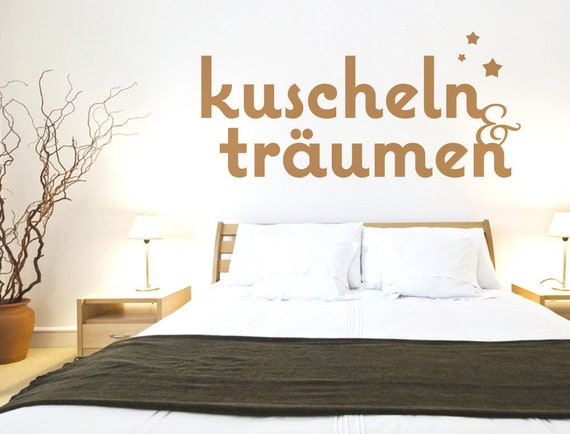 Wandtattoo Schlafzimmer Sprüche \'\'Kuscheln und träumen\'\' Liebe Romantik Beziehung Wandsticker Wandtattoo Schlafzimmer Sprüche \'\'Kuscheln und träumen\'\' Liebe Romantik Beziehung Wandsticker