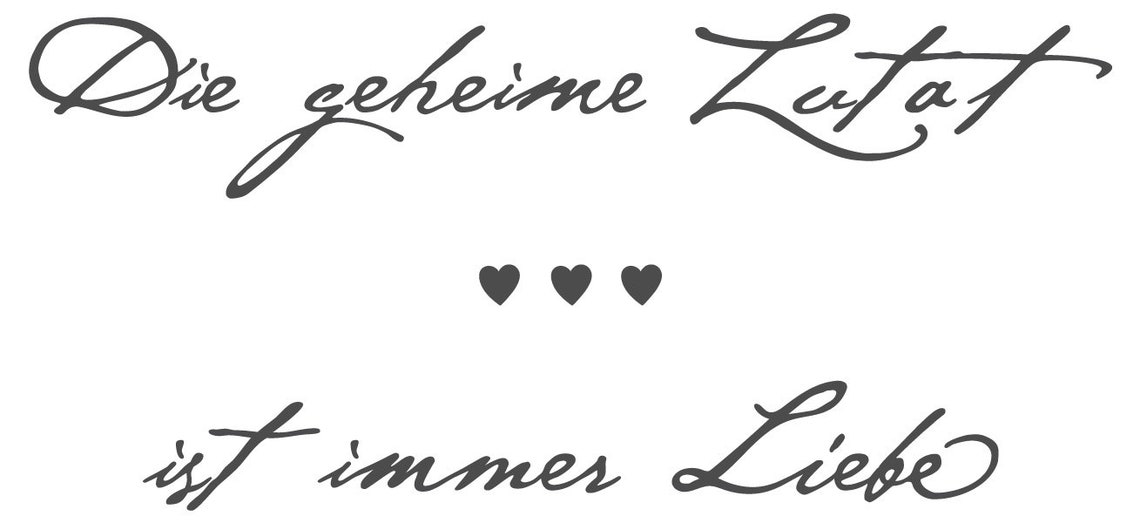 Wandtattoo Küche Spruch Die geheime Zutat ist immer Liebe Etsy