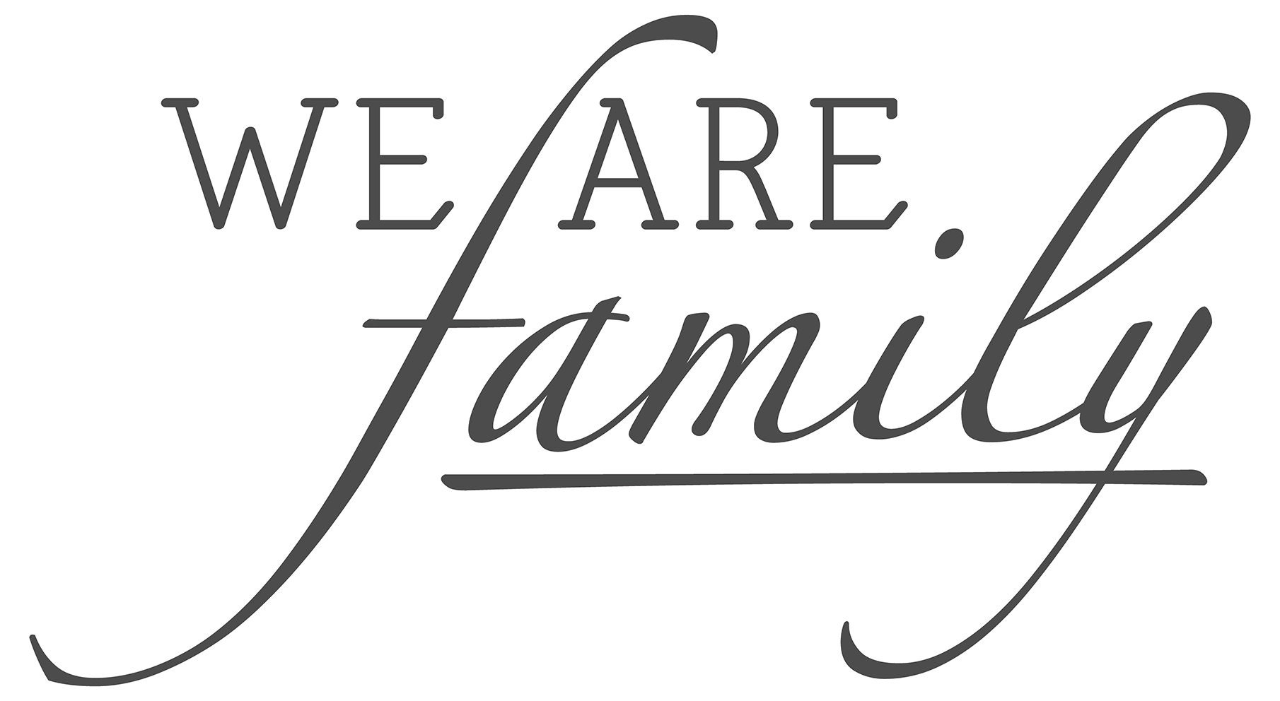 Wall Decal Family Saying We Are Family Wall Decal Family Etsy