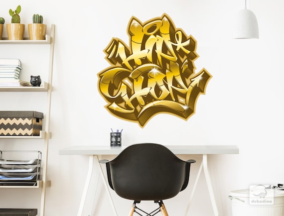 Name Graffiti Schrift HipHop Jugendzimmer Kinderzimmer Wandaufkleber WandTattoo Name Graffiti Schrift HipHop Jugendzimmer Kinderzimmer Wandaufkleber WandTattoo