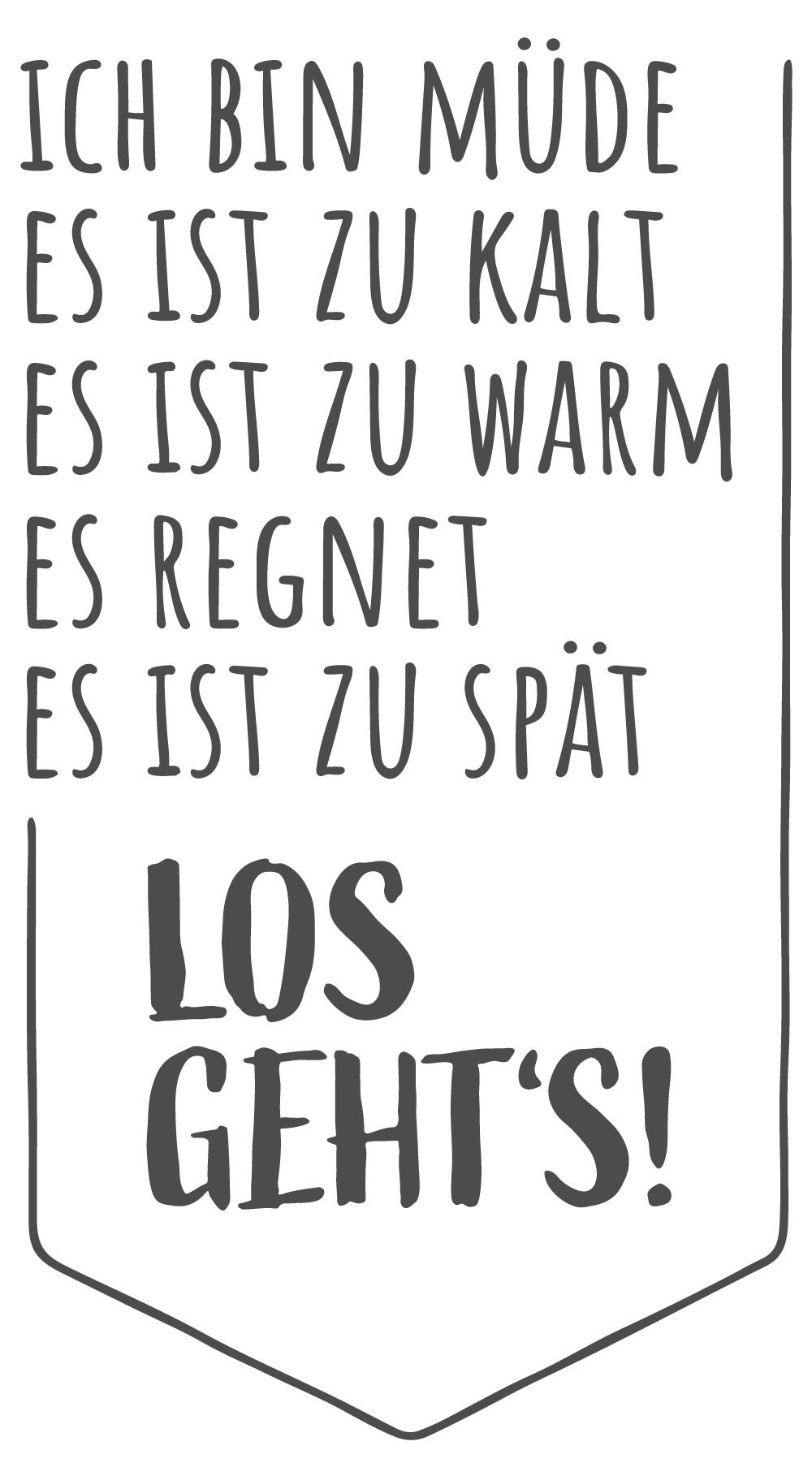 Wandtattoo Sprüche Motivation Ich bin müde Es ist zu kalt Etsy
