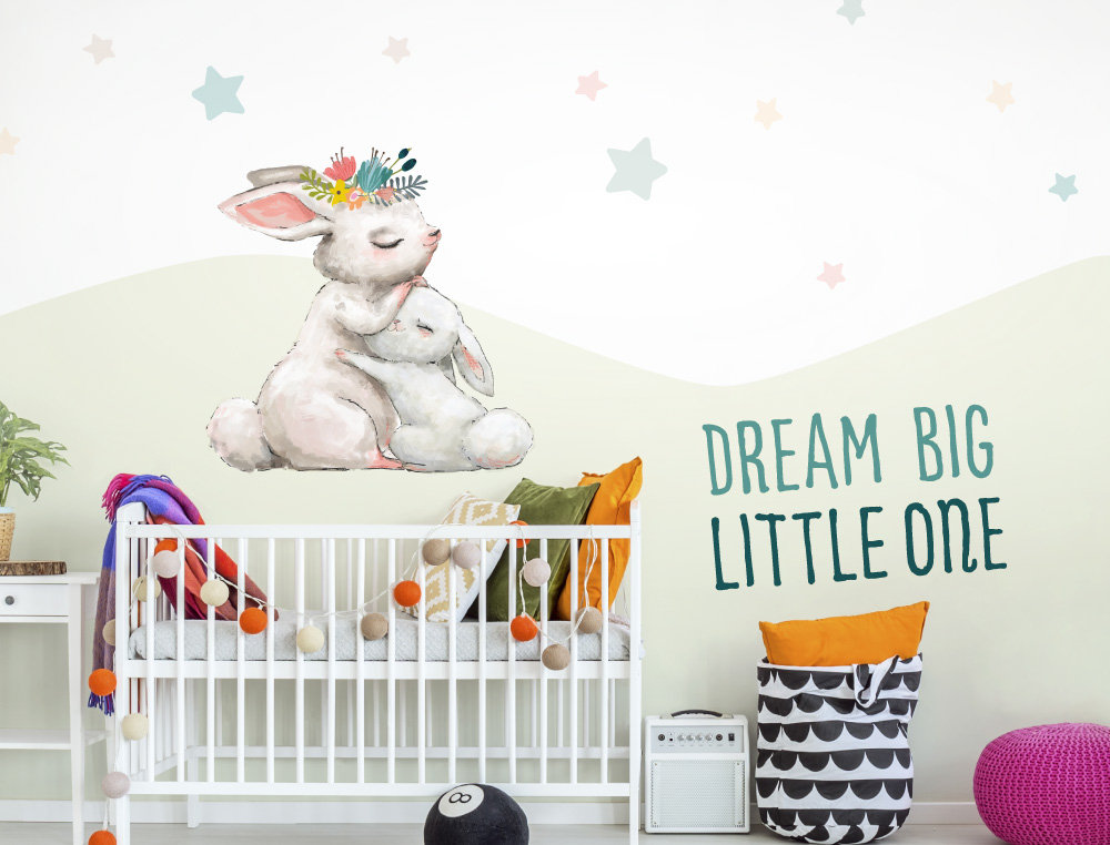 Wall Sticker Children's Room Saying Dream Big Little One Etsy