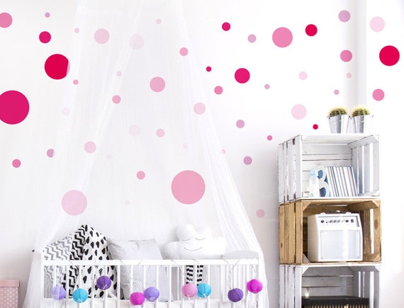 Wandtattoo Kinderzimmer Kreise Wandtattoo Kinderzimmer Kreise pink Wandsticker