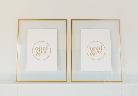 2 Frame Mockup Picture Frame Mockup Gold Mockup Frame