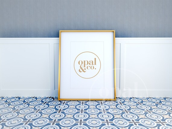 Picture Frame Mockup Gold Mockup Frame Customizable Mockup Etsy